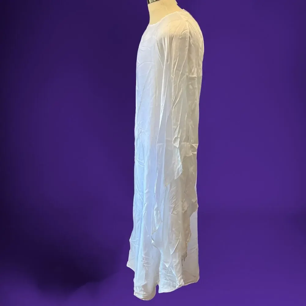 New Secteur 6 Maxi Kaftan Dress Bat Sleeves Deadstock Viscose MSRP $195 Fairy